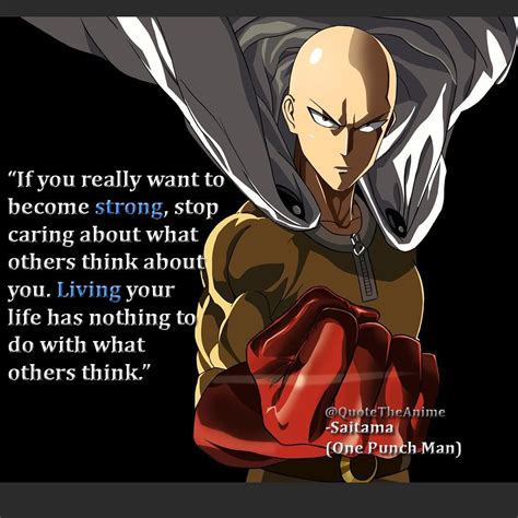 7 best One Punch Man Saitama quotes .
